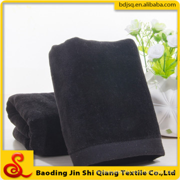 Wholesale High Quality 100% Cotton Velour Black Sport Towel Black Golf Towel